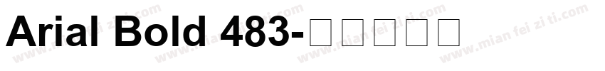 Arial Bold 483字体转换